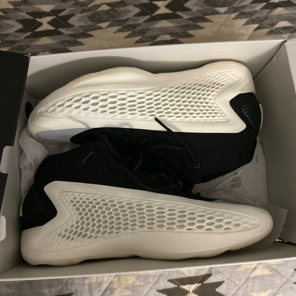 Black and White High-Top Sneakers